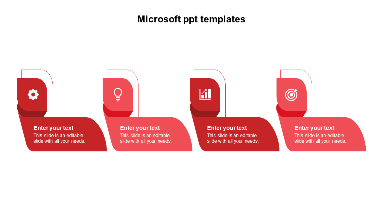 microsoft ppt templates-red